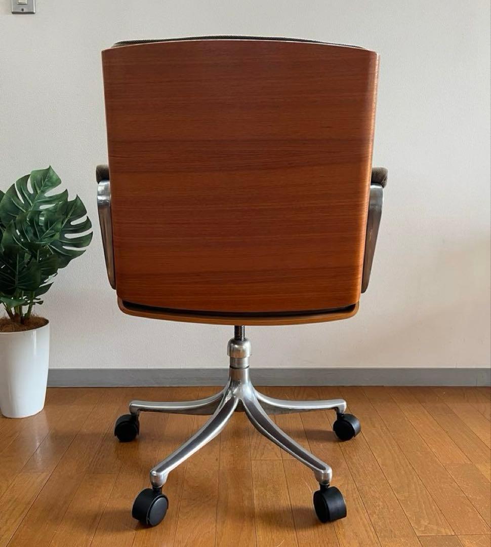 ヴィンテージ　プライウッド　デスクチェア　ミッドセンチュリー　レトロモダン　椅子