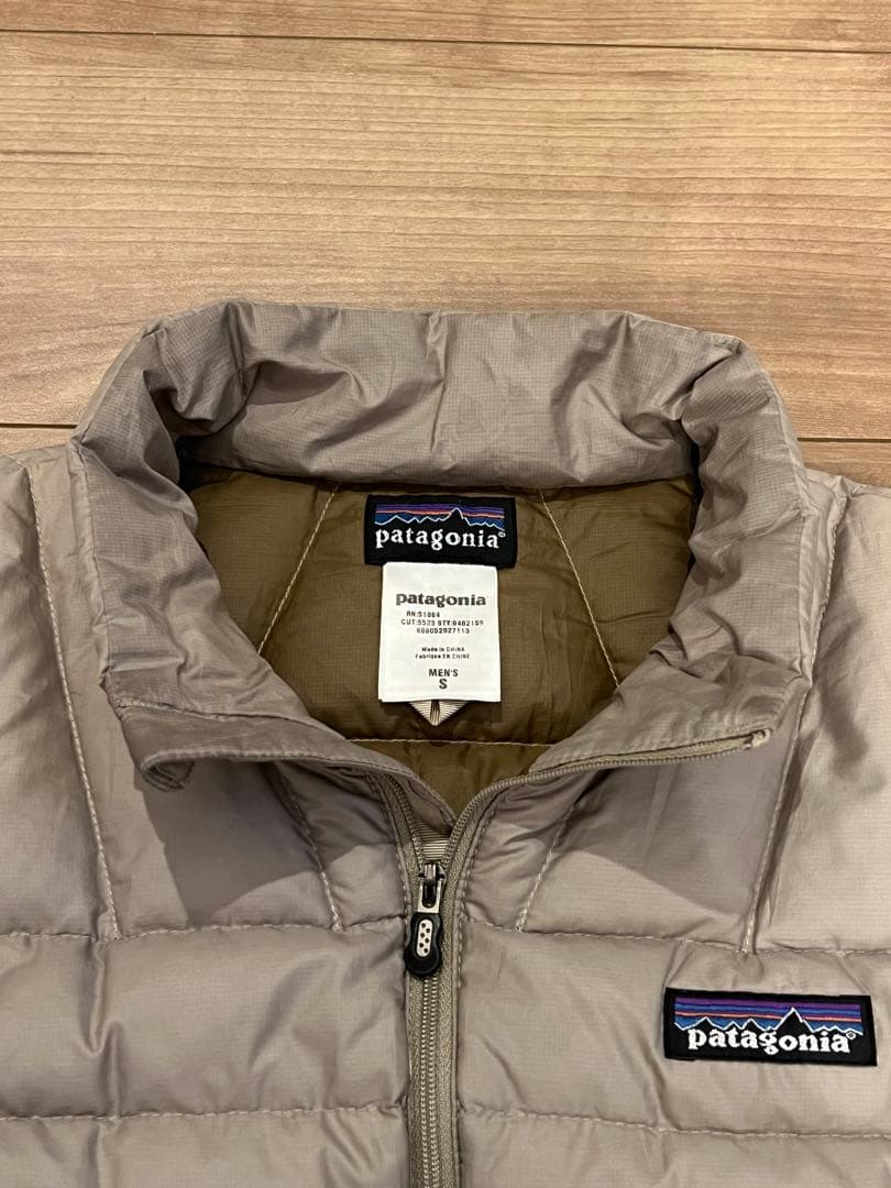 patagonia down sweater vest ダウンベスト Sベージュ