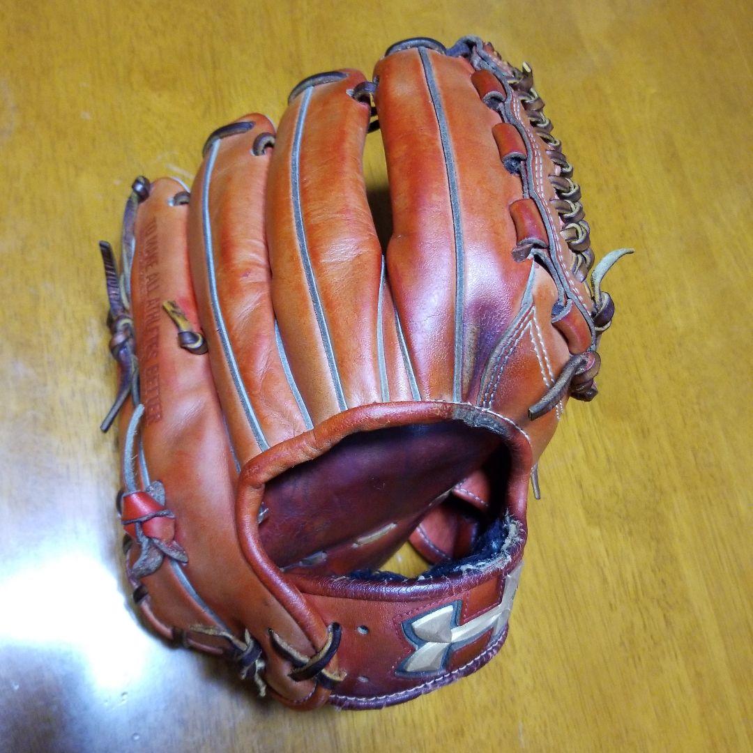 Under Armour 硬式野球グローブ オレンジ