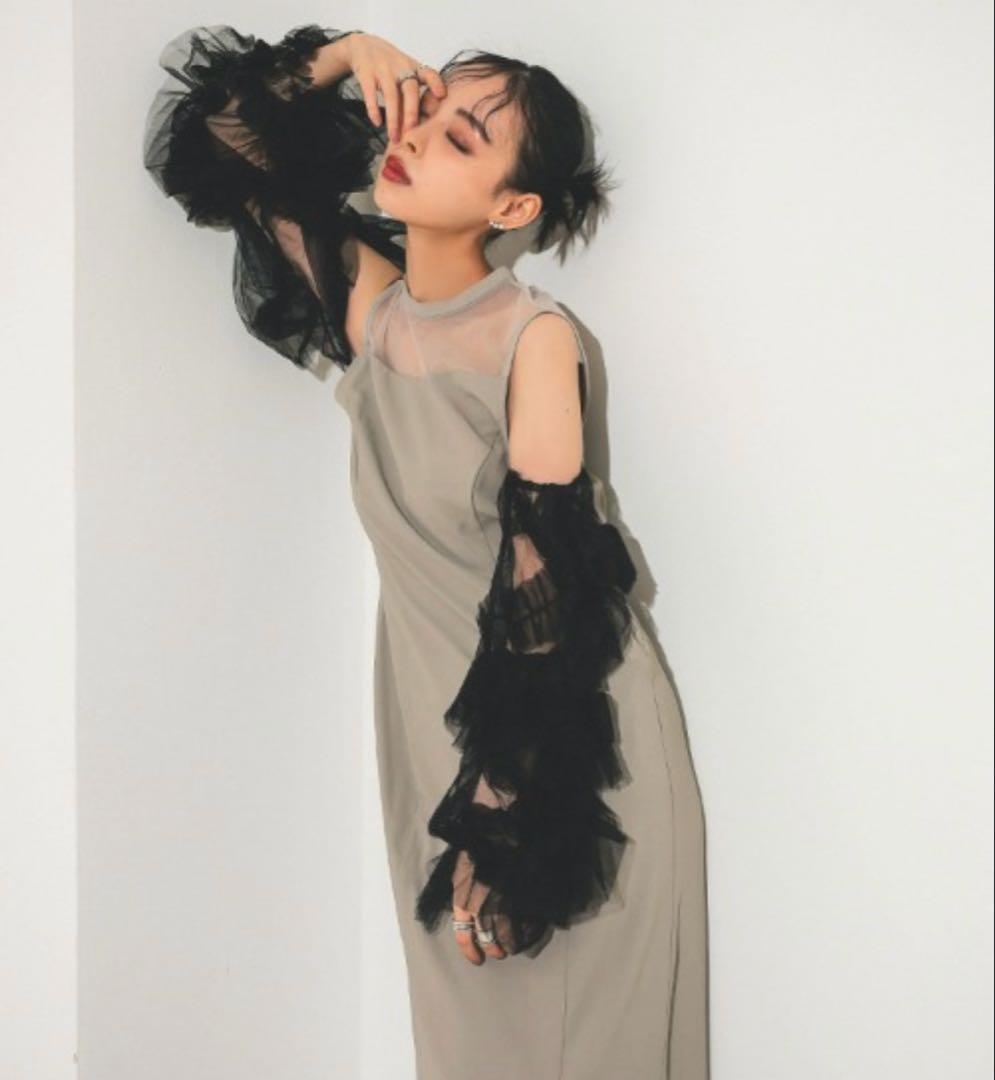 チュール ドレス パーティードレス 結婚式 同窓会 お呼ばれワンピース