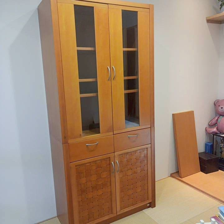 【ナチュラルオシャレ】食器棚　収納棚