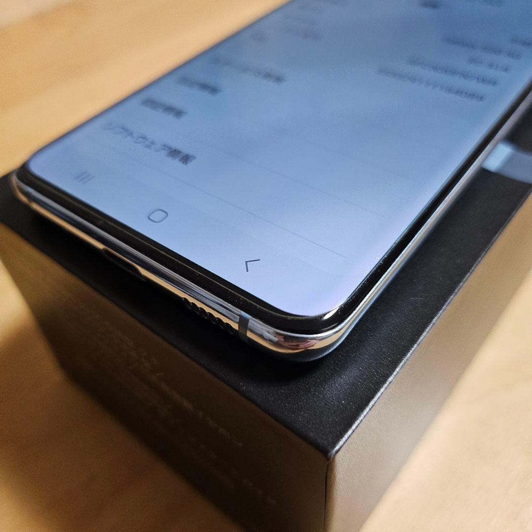 【美品】ドコモ Galaxy S20 SC-51A ブルー 純正イヤホン付