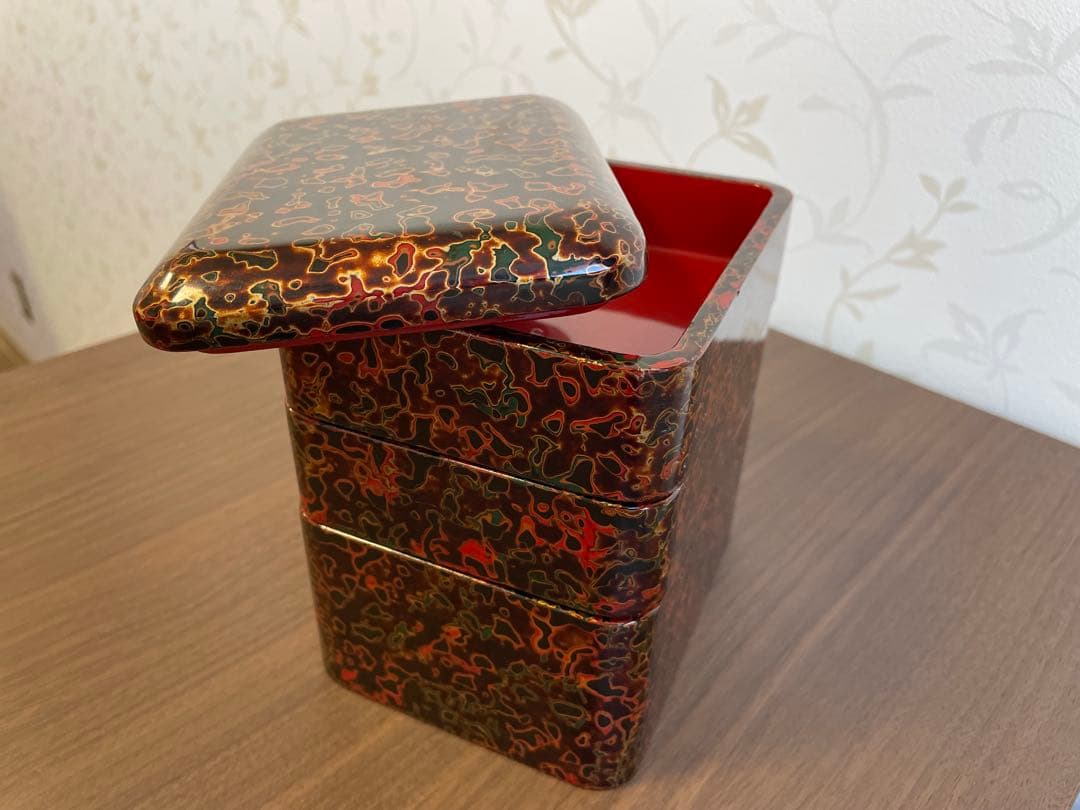 津軽塗 重箱 3段 【未使用】