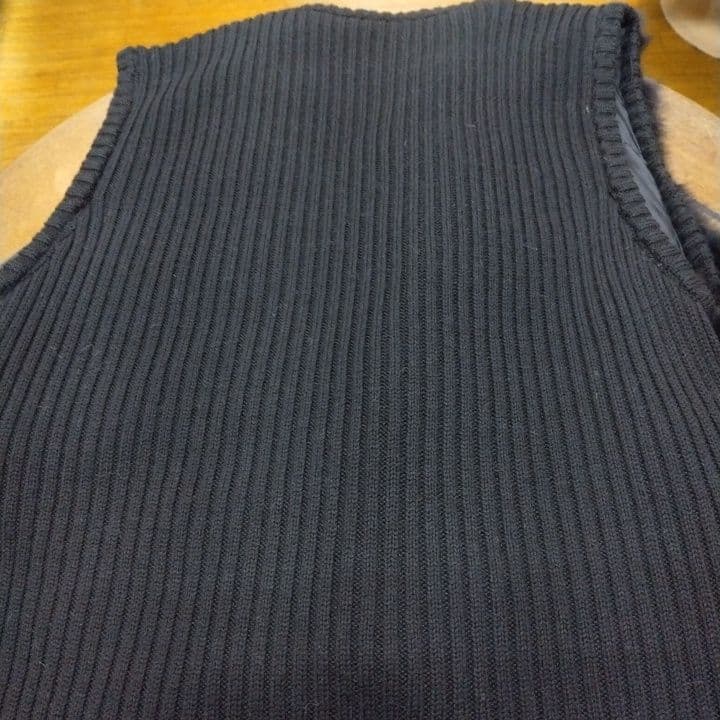 リバーシブル黒ダウン&毛皮ラビット M-Lサイズ最終価格