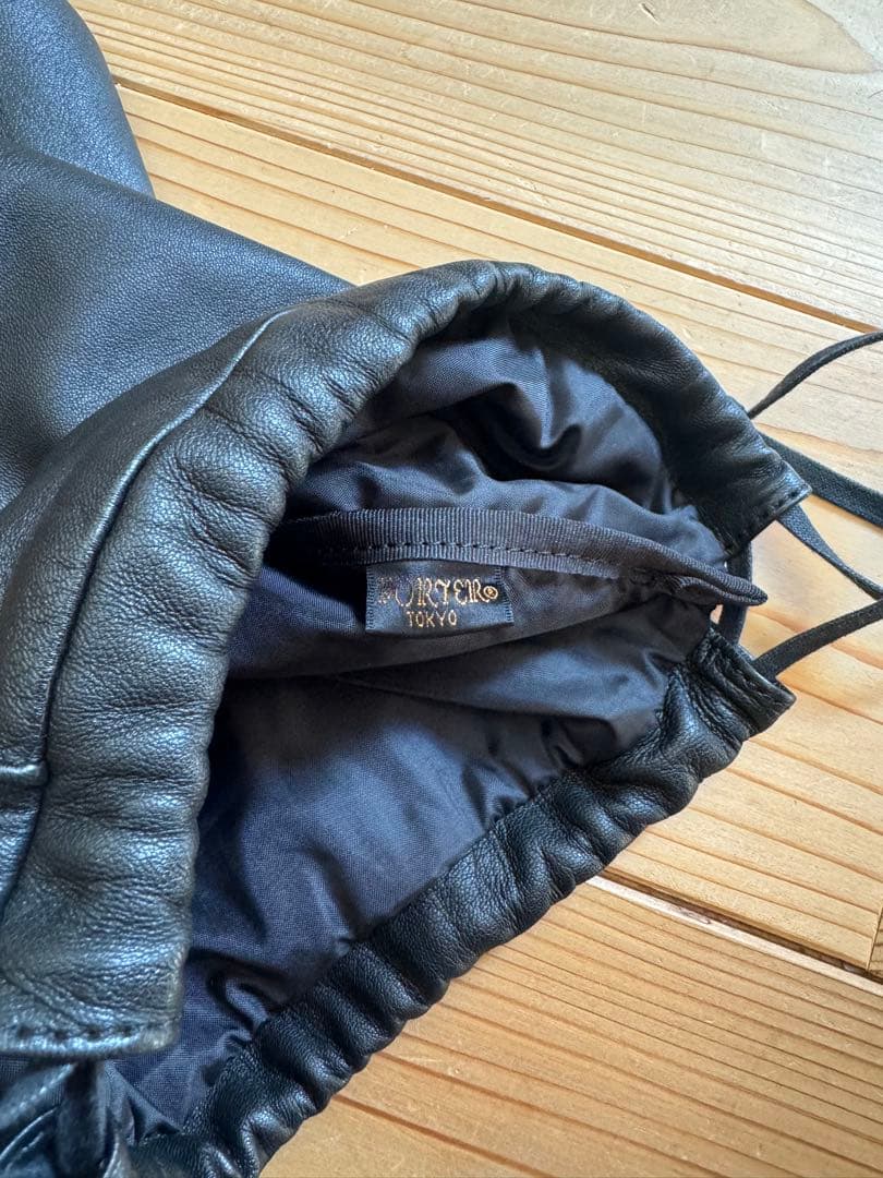 限定商品 PORTER SAC POUCH(L) ポーチ ラムレザー 黒