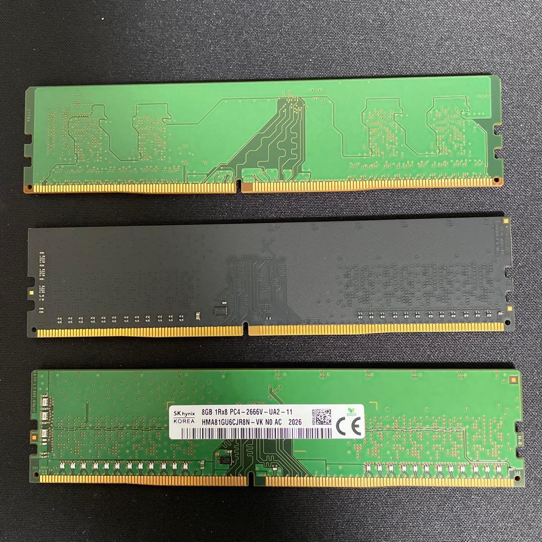 PCメモリ DDR4 8GB ×3本