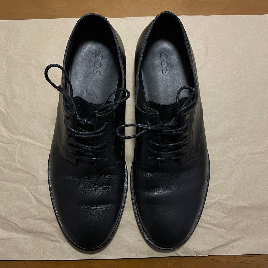 靴 COS Lace-Up Leather Derby Shoes EUR43