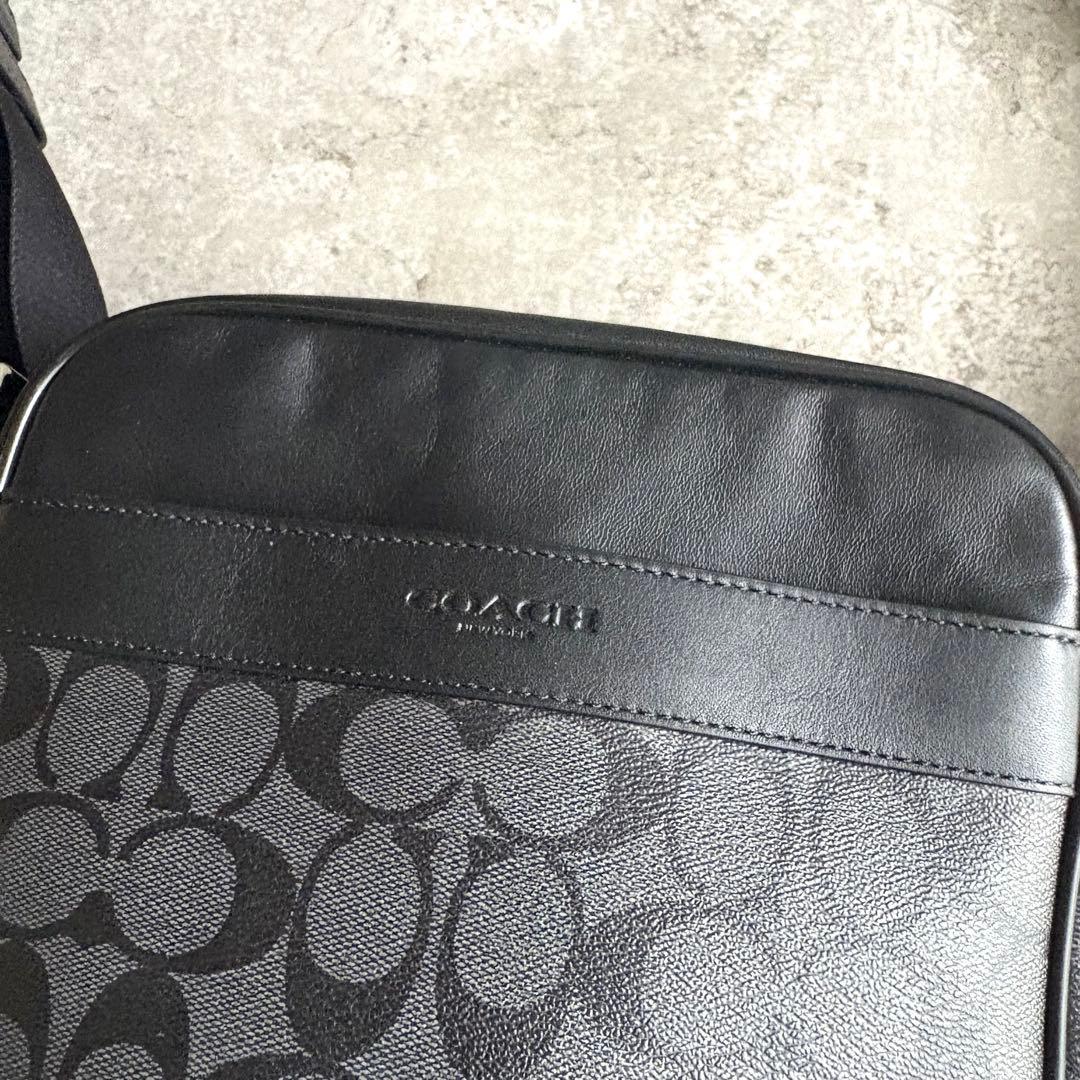 【jun様】COACH シグネチャー フライトバッグ サコッシュショルダーバッグ