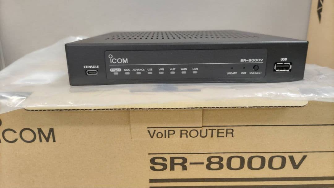 新品★icom★SR-8000V★SIP機能付きVoIPルーター★アイコム