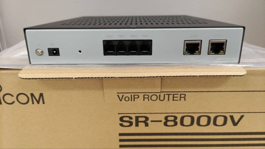 新品★icom★SR-8000V★SIP機能付きVoIPルーター★アイコム