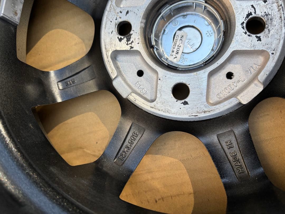 アルミホイール１２インチタイヤ２本セット その2