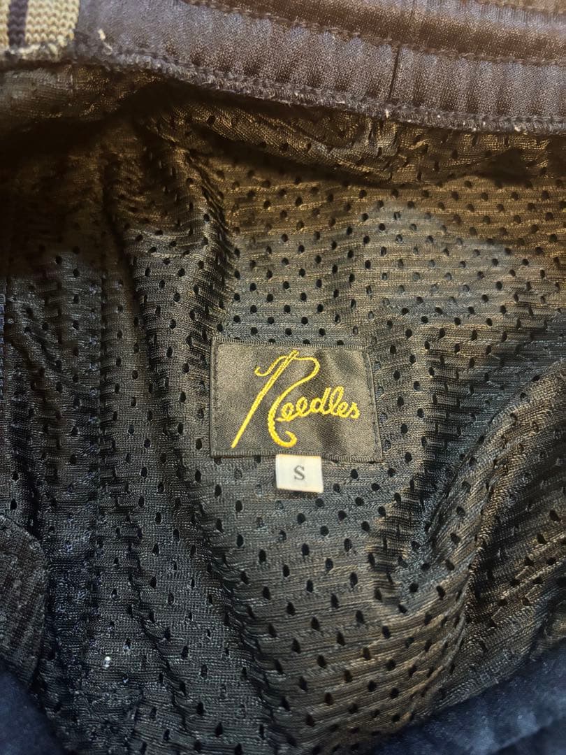 Needlesトラックパンツ S NAVY×GRAY ストレート