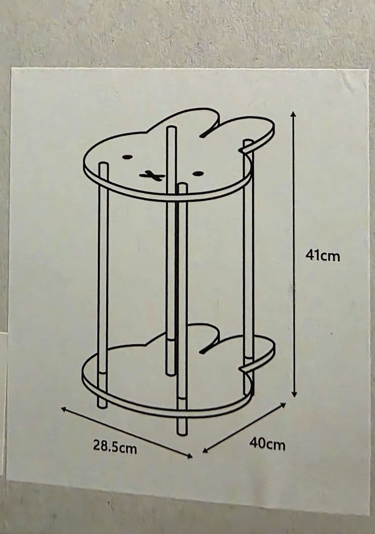 ミッフィー／アクリルサイドテーブル／studio CLIP