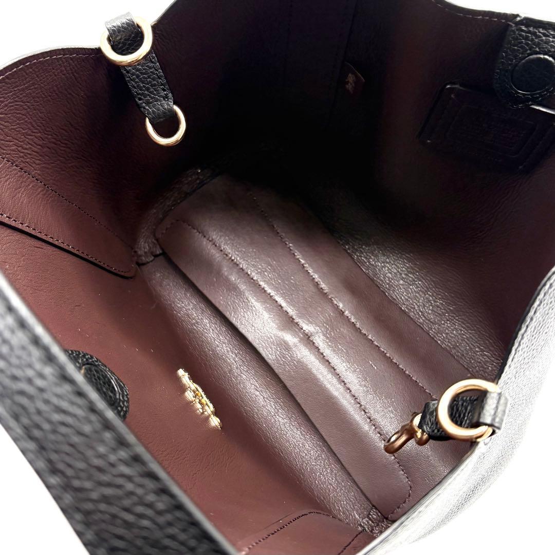 極美品✨コーチ ハドリー ホーボー 21 2way ショルダーバッグ ブラック
