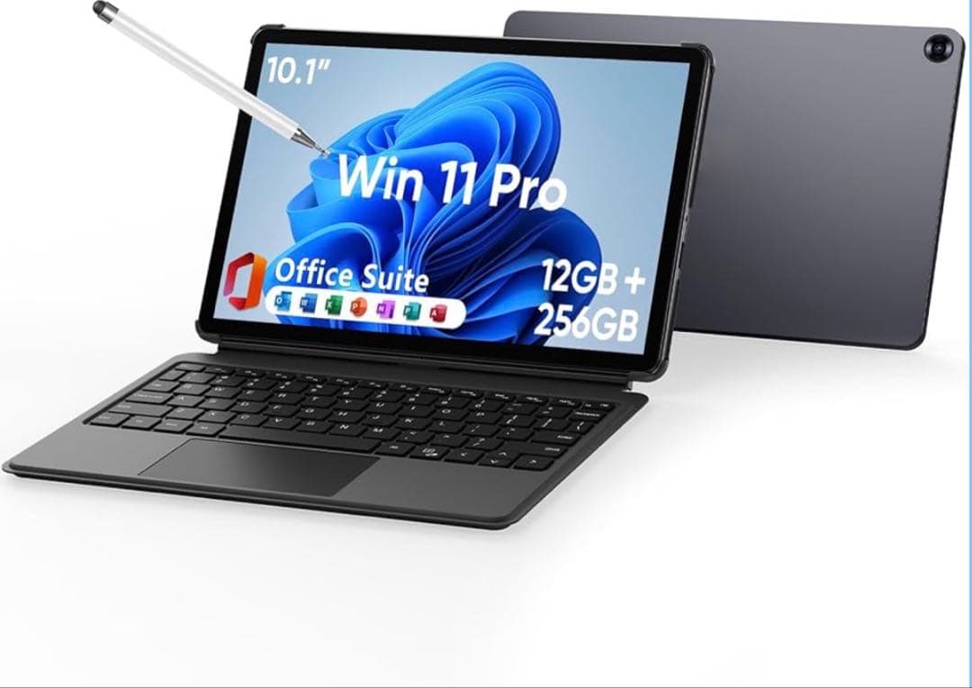 2in1 タブレットPC 12GBメモリ 256GB SSD搭載 プロセッサー