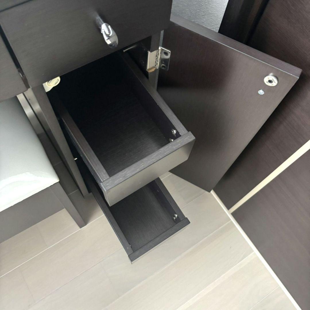 NITORI ニトリ ダークブラウン ドレッサー・鏡台 化粧台 家具 収納