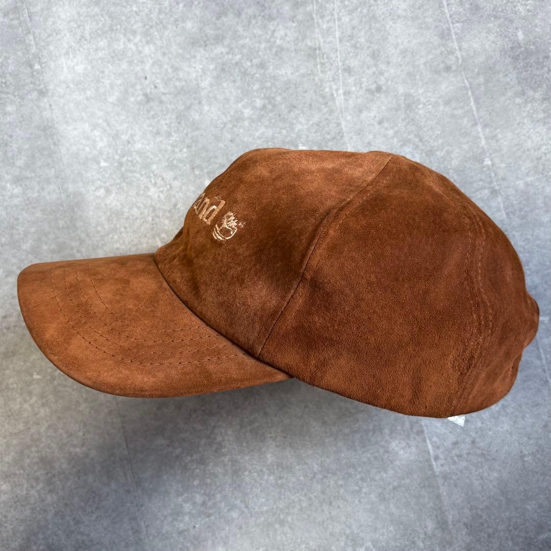 90s USA製 ティンバーランド ゴアテックス スエード キャップ ブラウン