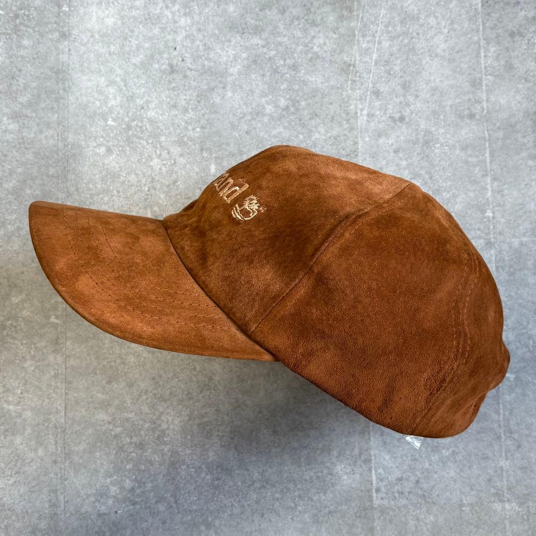 90s USA製 ティンバーランド ゴアテックス スエード キャップ ブラウン