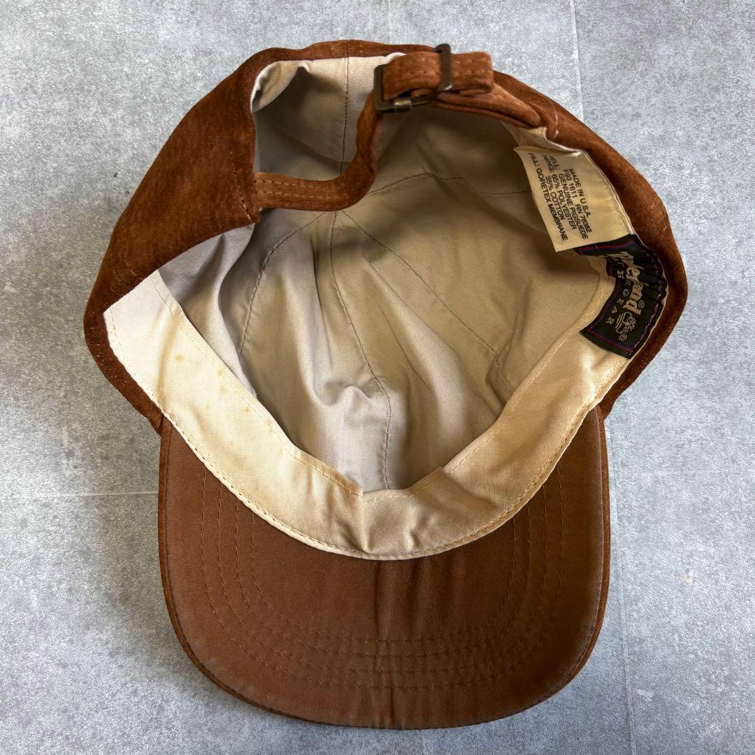 90s USA製 ティンバーランド ゴアテックス スエード キャップ ブラウン