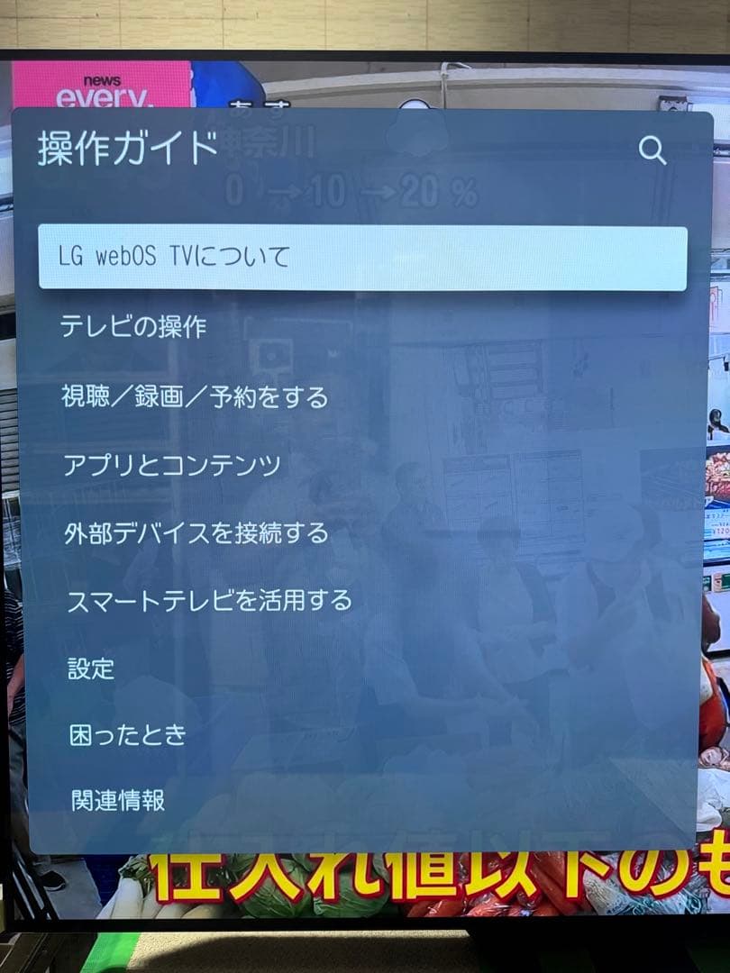 引取限定 美品LG65型4K有機ELテレビOLED65B1PJA 2022年