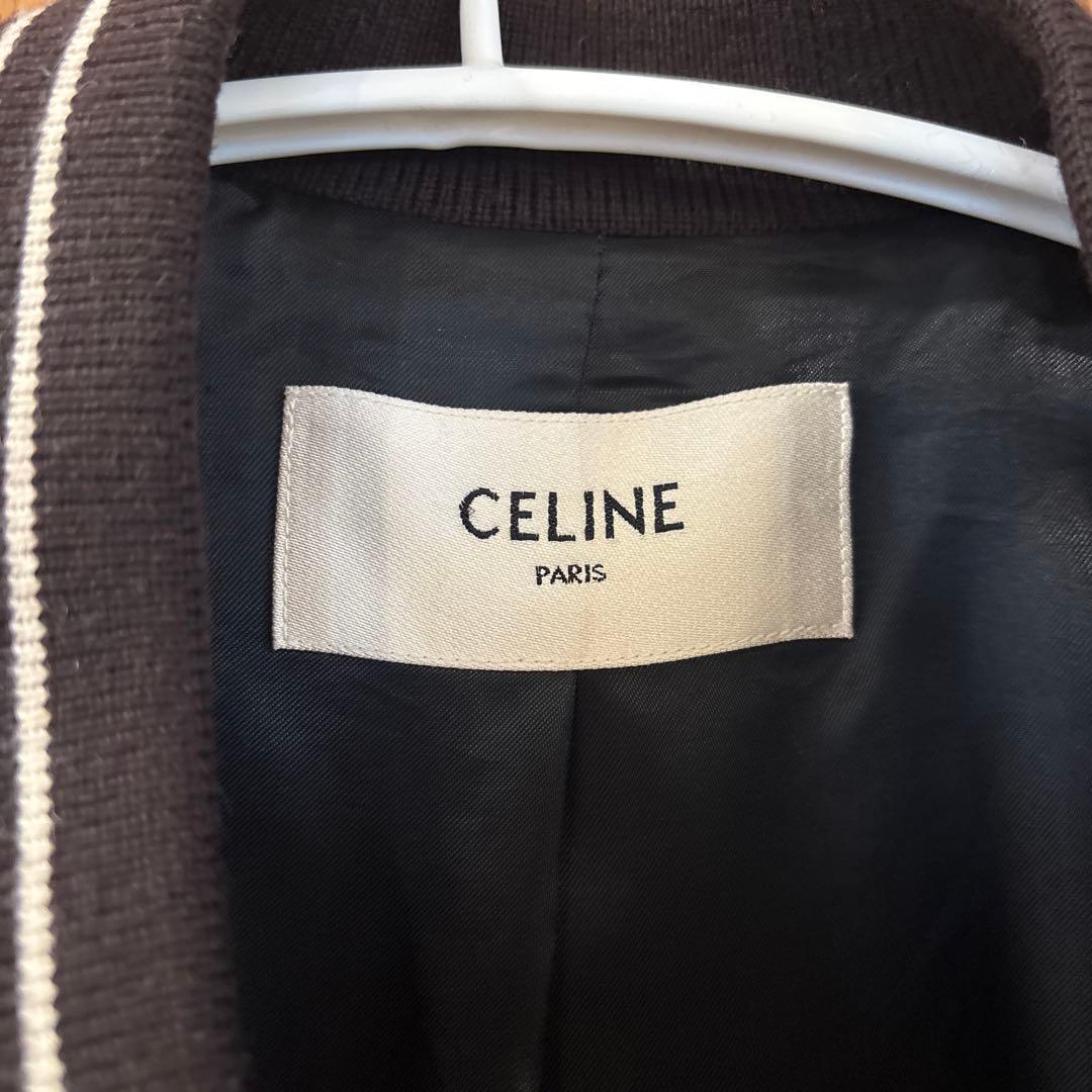 セリーヌCELINE 36 メンズレディース兼用エンブロイダリーテディジャケット