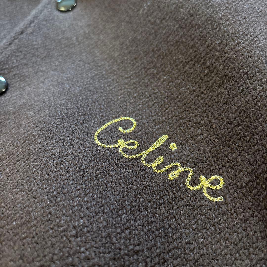 セリーヌCELINE 36 メンズレディース兼用エンブロイダリーテディジャケット