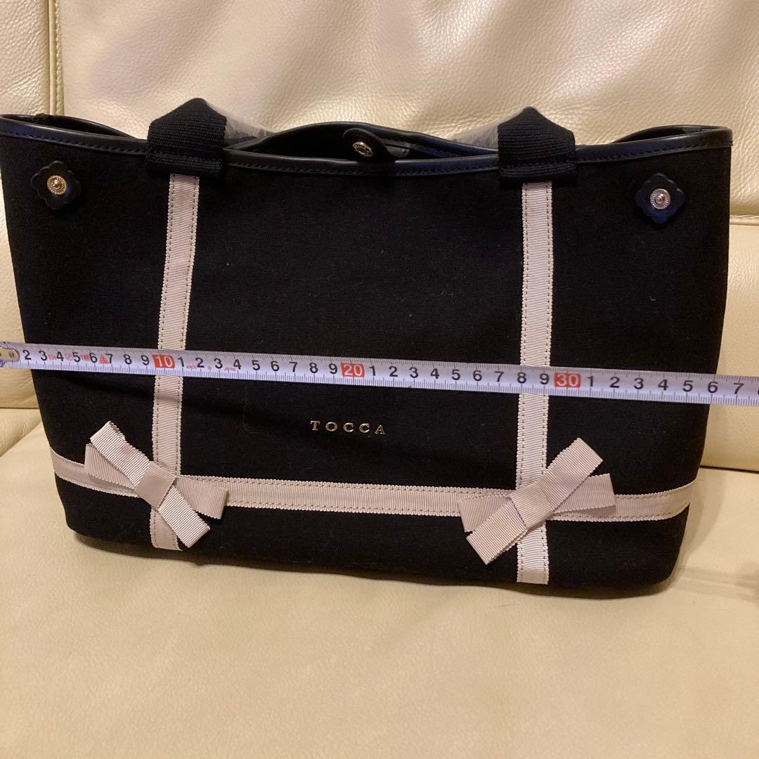 新品タグ付き　TOCCA トートバッグ 黒 キャンバス