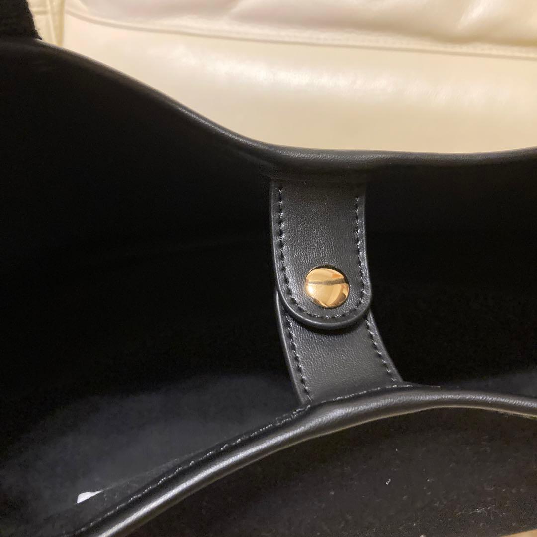 新品タグ付き　TOCCA トートバッグ 黒 キャンバス