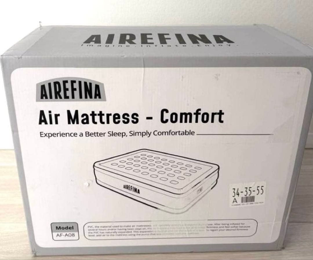 Airefina エアーベッド ダブルサイズ 電動ポンプ内蔵 キャンプ マット