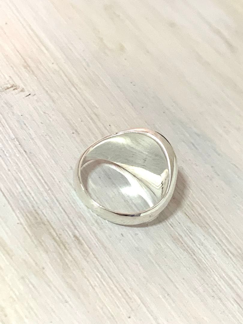 試着のみ★HASH. 16号　ラブラドライト　ラウンドリング　シルバー