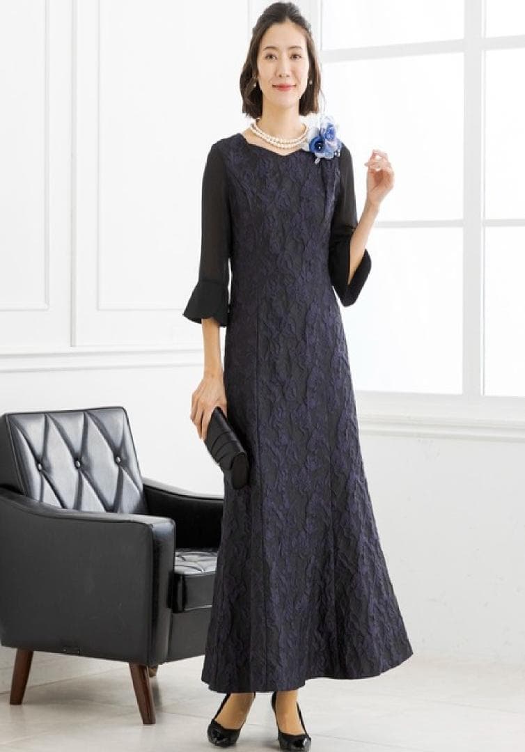 【東京ソワール】美品(１回着用) 結婚式 マザードレス ロング丈