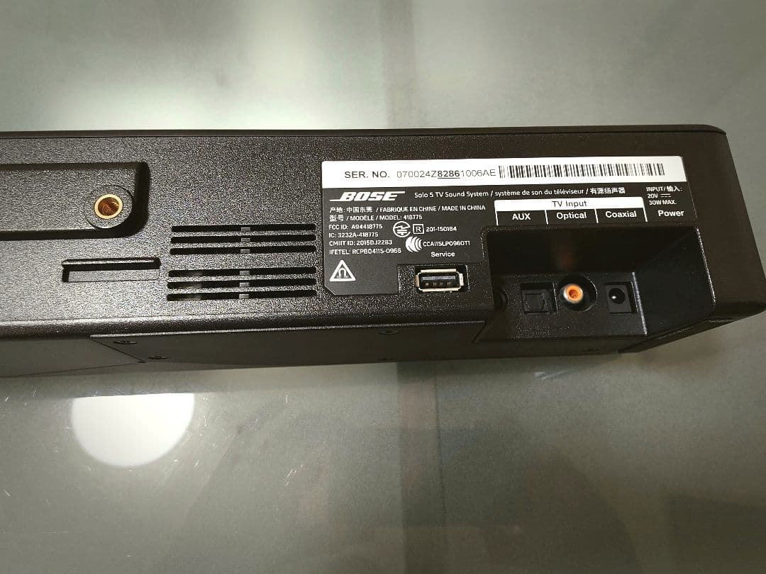 スピーカー・ウーファー bose solo 5 tv sound system