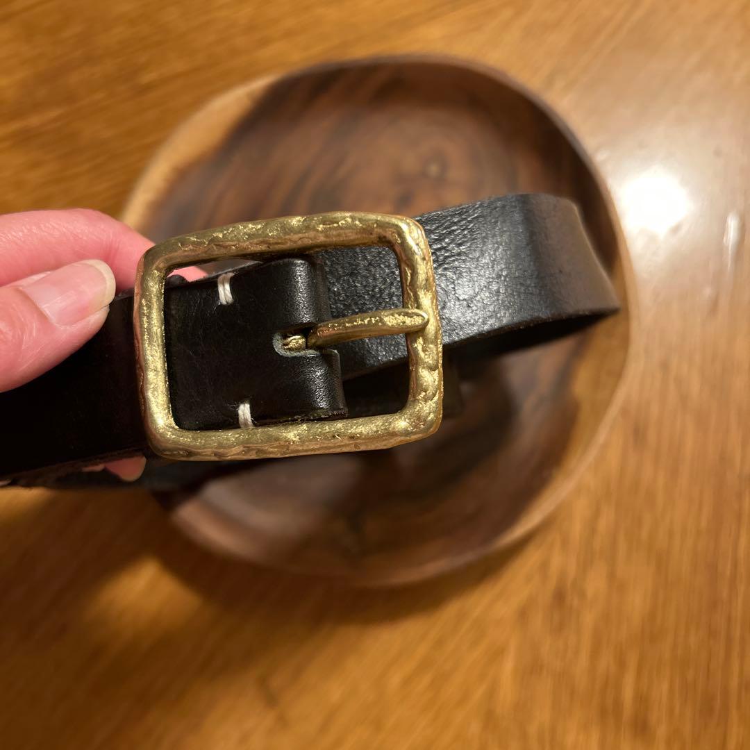 R&D.M.Co-（オールドマンズテーラー） モンタナ レザーベルト　黒