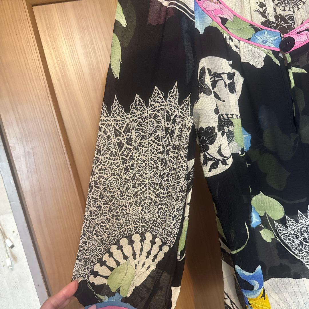 LEONARD 花柄シルクチュニック 38