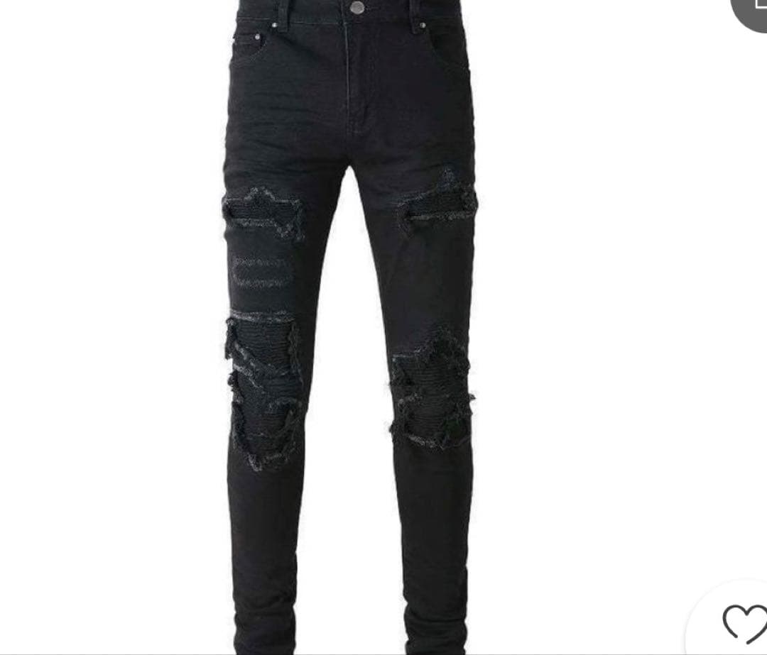 stwear UKドリル ダメージジーンズ