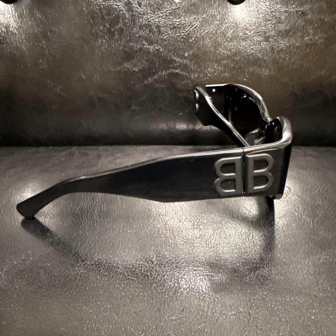 BALENCIAGA BOSSY ROUND ロゴスクエア サングラス