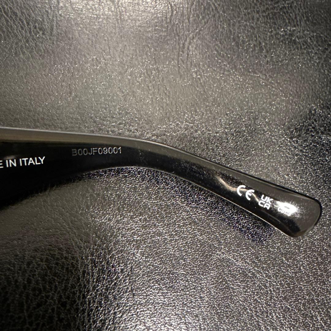 BALENCIAGA BOSSY ROUND ロゴスクエア サングラス