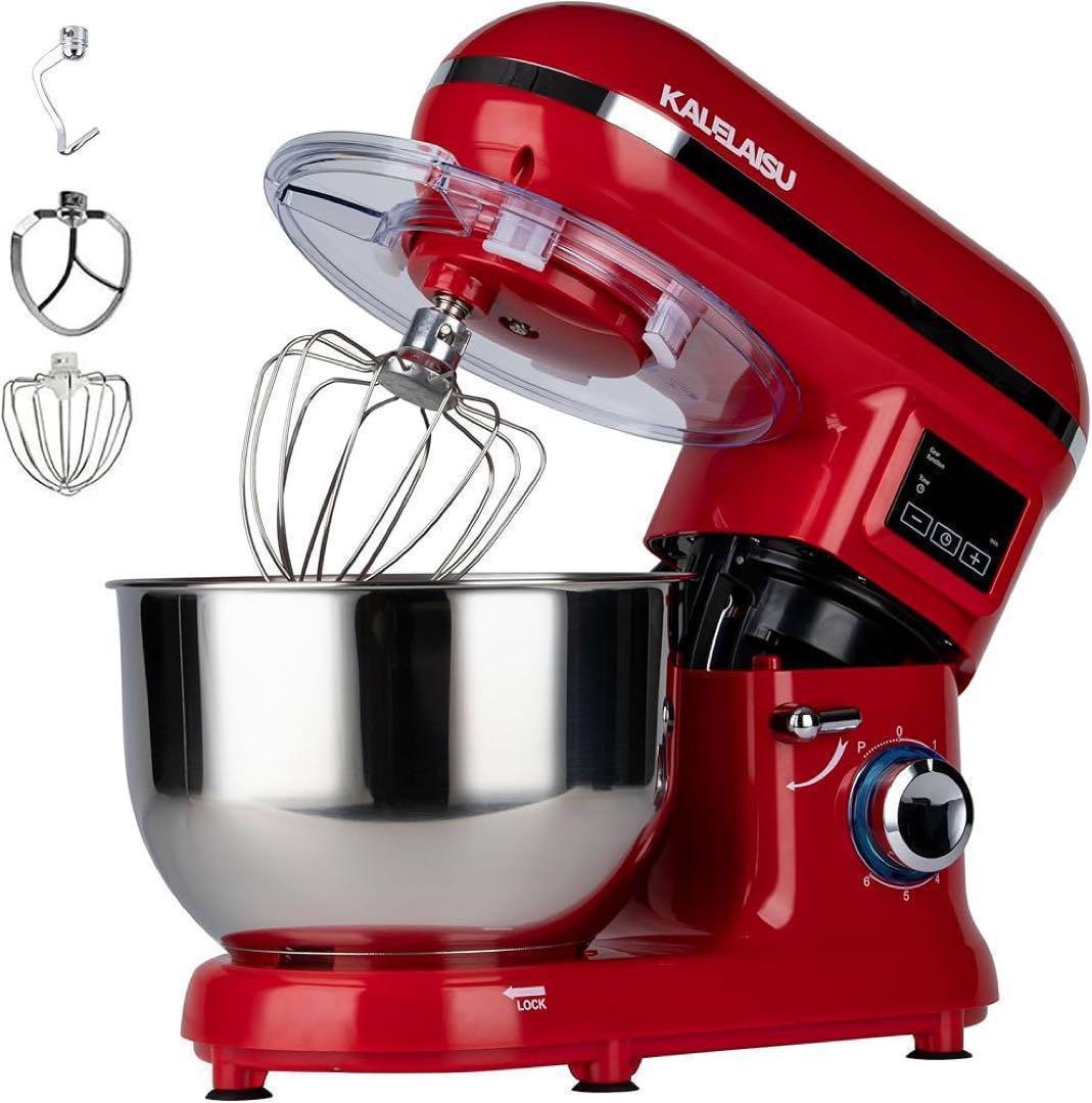 スタンドミキサー 卓上 フードプロセッサ レッド 業務用 家庭用 低騒音 335