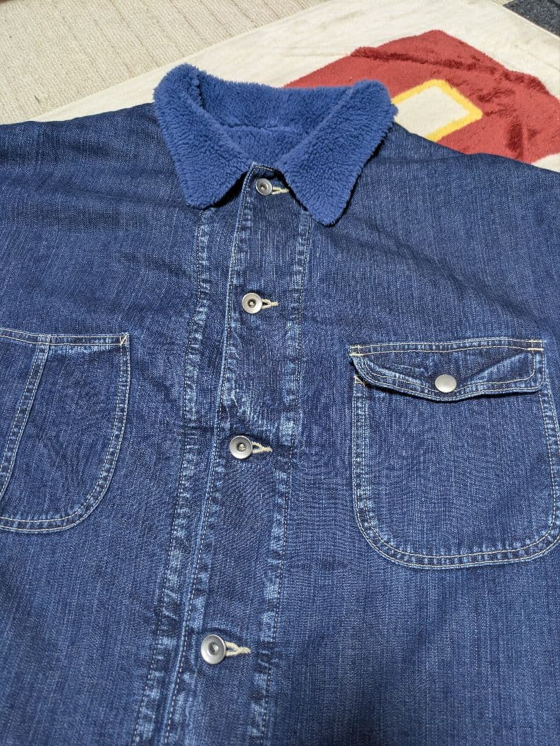 ポータークラシック　PorterClassic デニムボアジャケット　Lサイズ