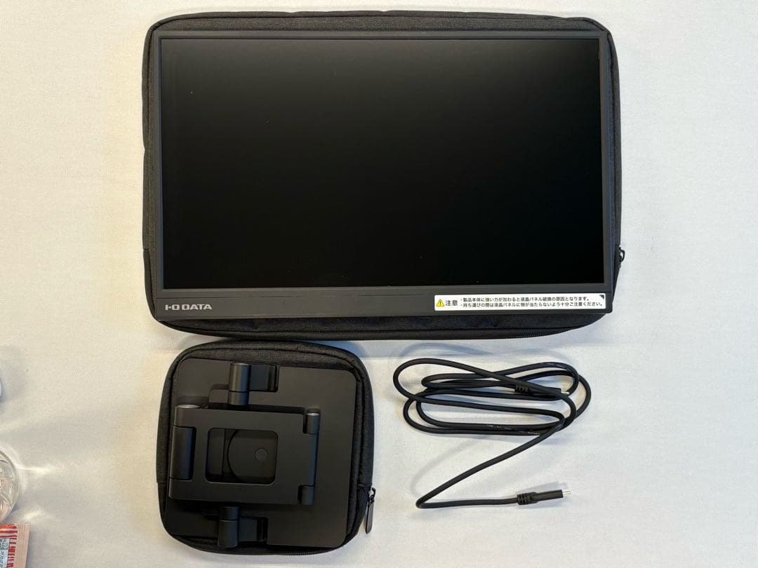 【訳あり】IODATA モバイルモニター EX-YC162H-F スタンドセット