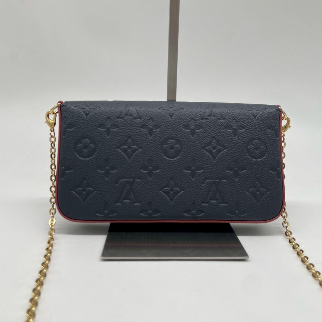 新品同様✨ ルイヴィトン チェーンウォレット フェリシー アンプラント マリーヌ