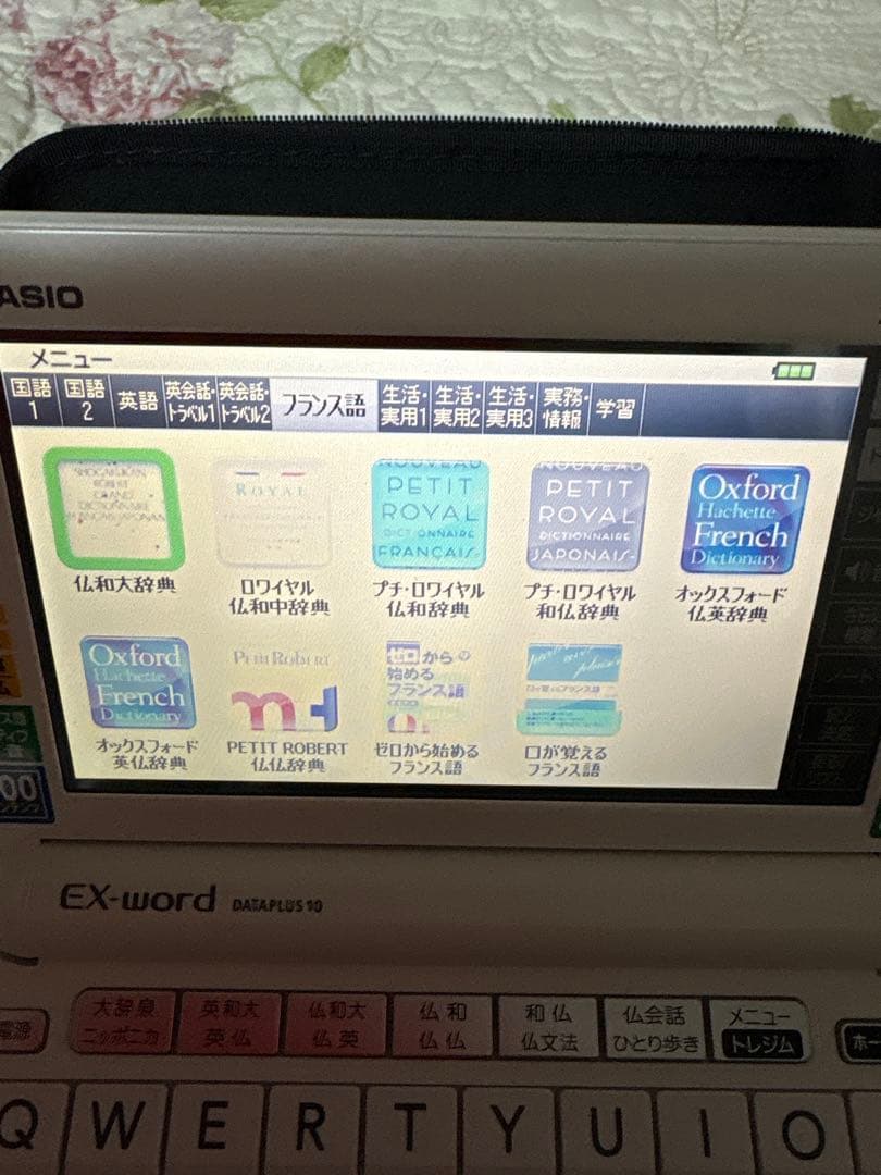 CASIO 電子辞書 EX-wordフランス語DATAPLUS10 ケース付