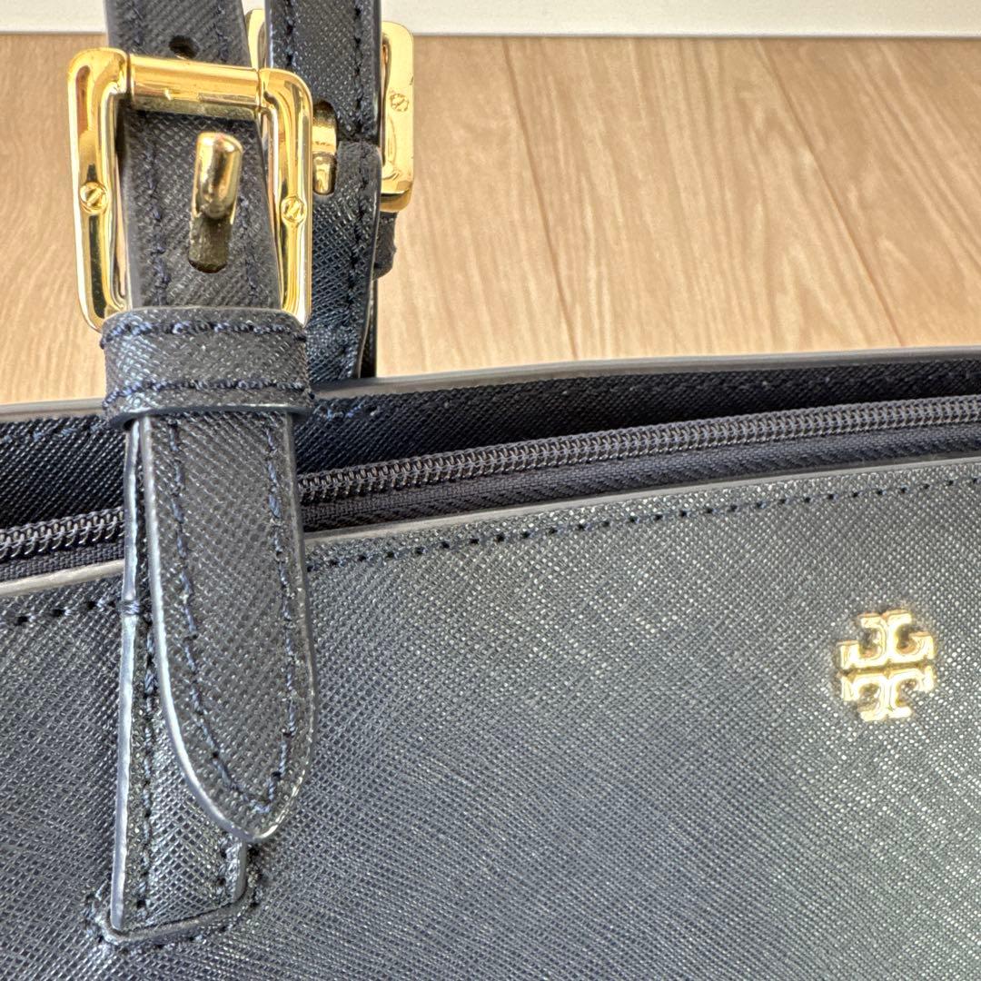 トリーバーチ　トートバッグ　A4サイズ　紺色