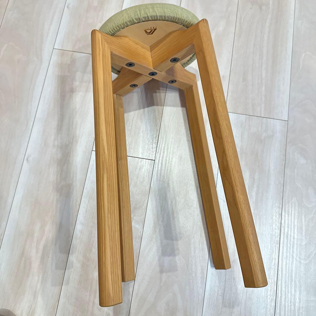 美品★匠工芸 TAKUMI アクタスコラボ　マッシュルームスツール 高さ43cm