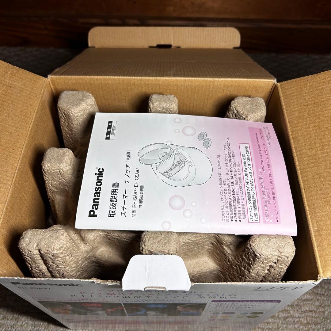 未使用級 Panasonic スチーマーナノケア　EH-CSA97-P ピンク