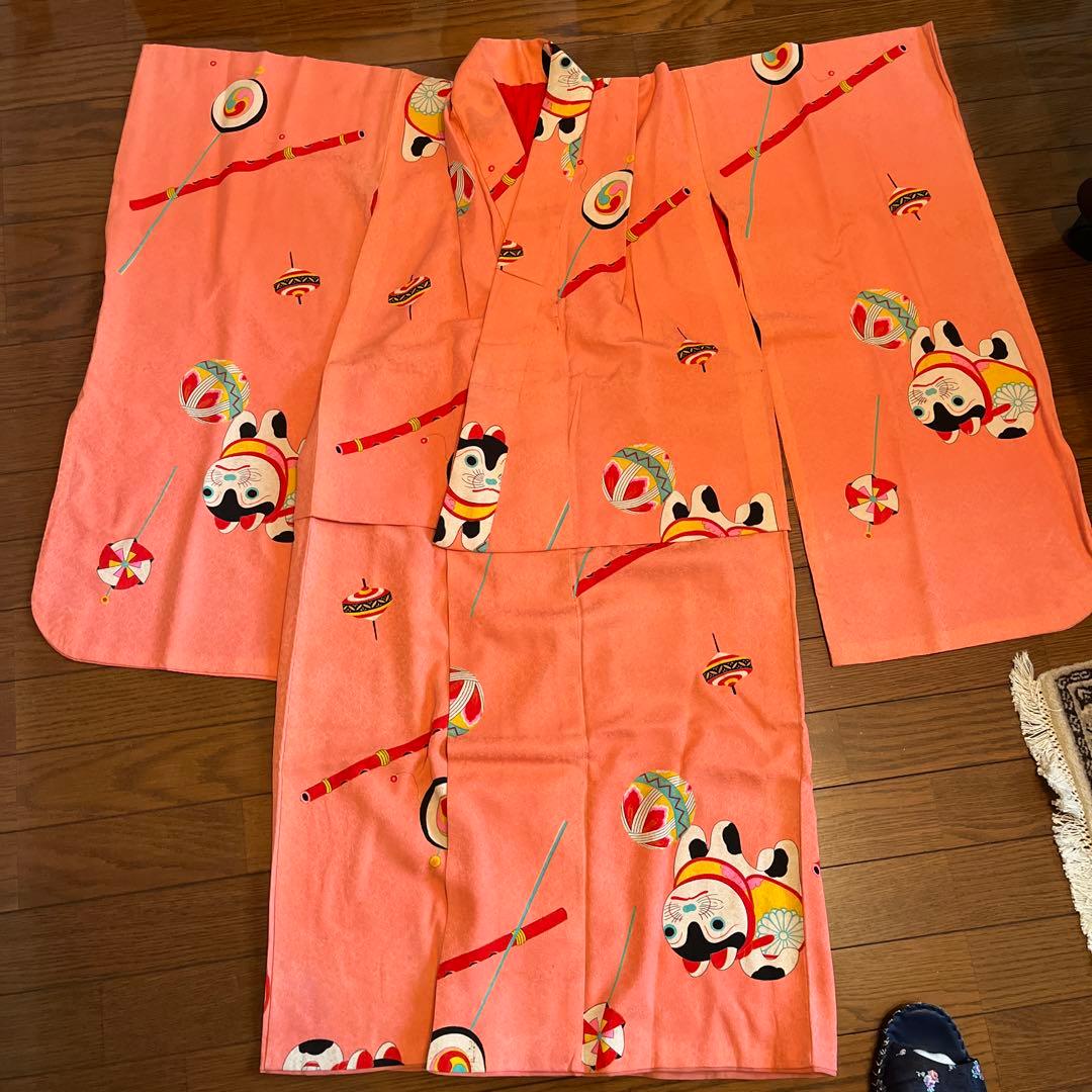 子供用ピンク着物 昭和30年代