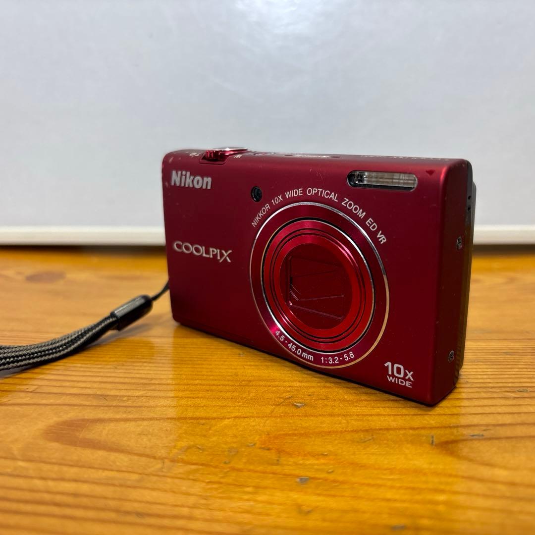 Nikon COOLPIX S6200 レッド コンパクトデジタルカメラ