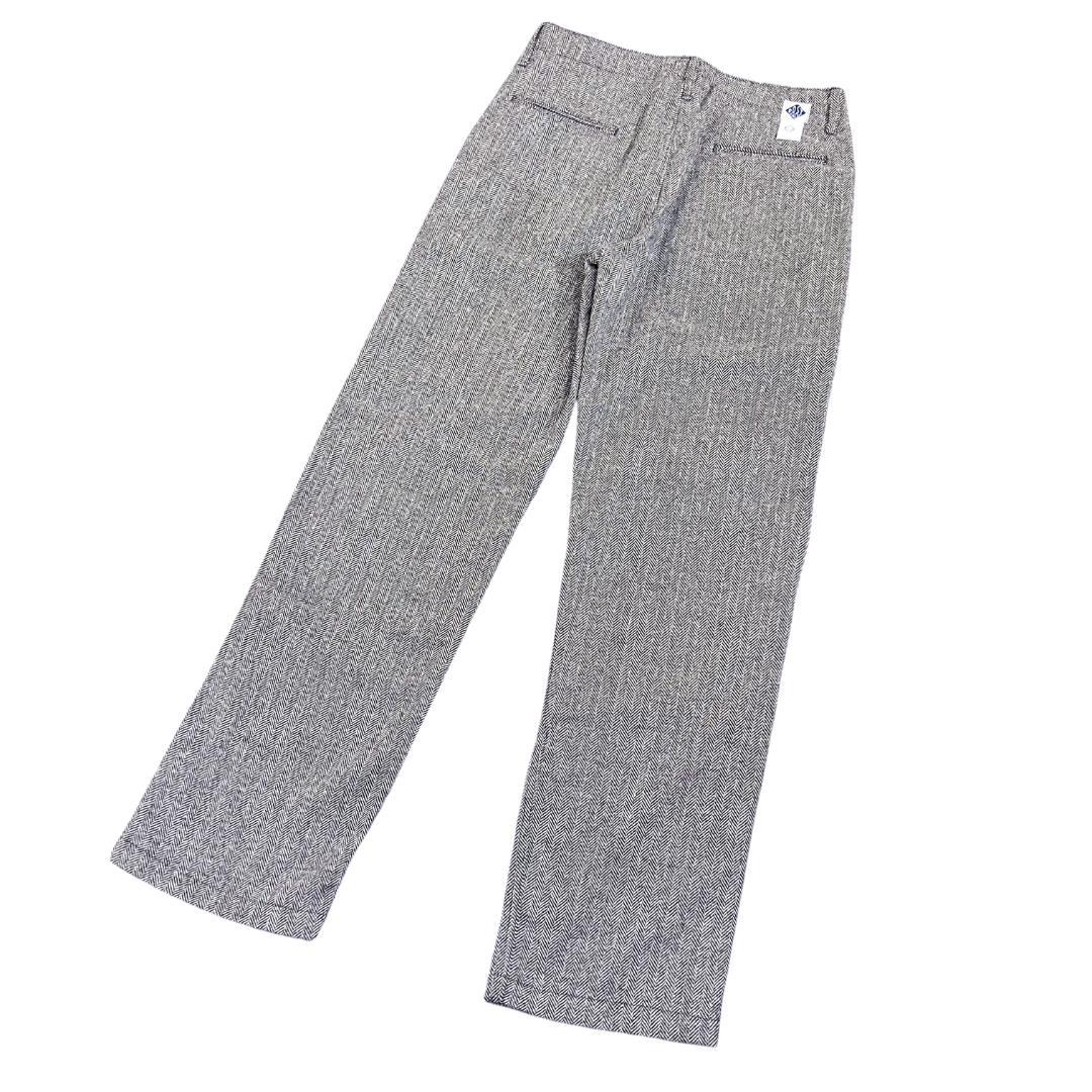 未使用 ポストオーバーオールズ アメリカ製 ヘリンボーンウールトラウザーズ M