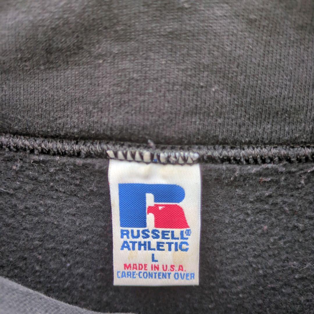 90s USA製 Russell Black Half Zip Sweat
