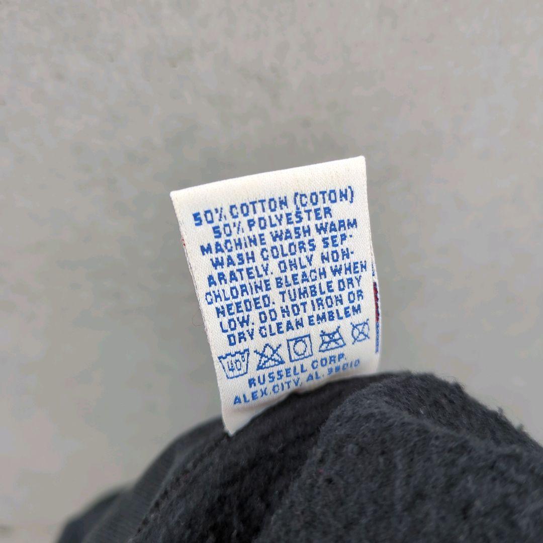 90s USA製 Russell Black Half Zip Sweat